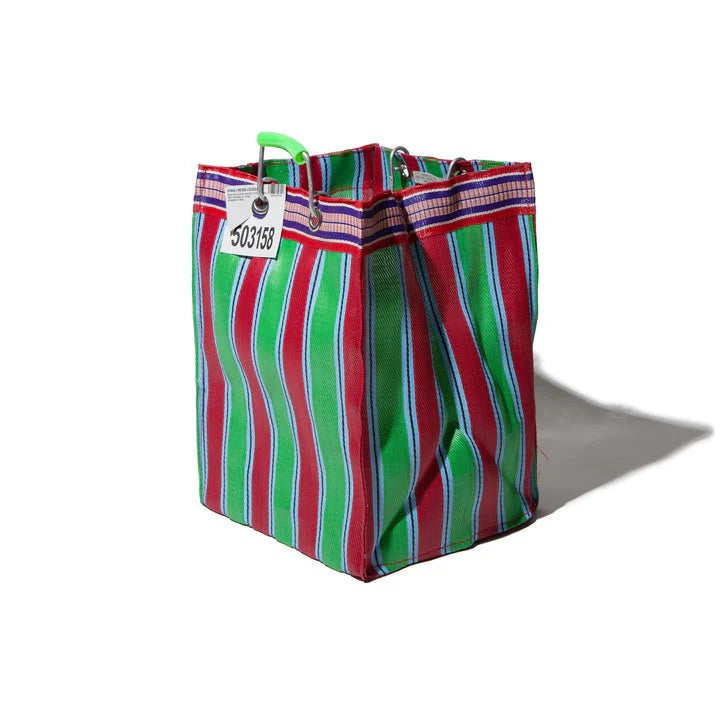 Rectangle Stripe Bag - Red + Green