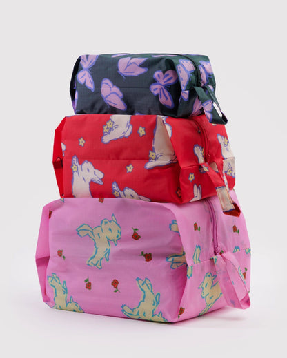 Baggu 3D Zip Set: Spring Animals