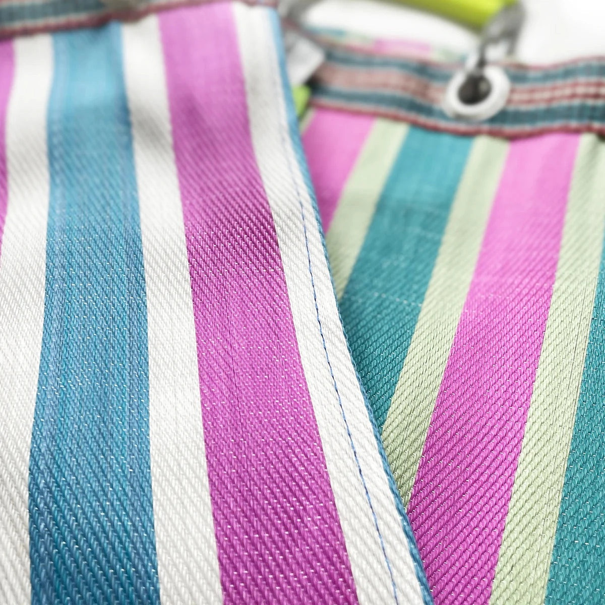 Rectangle Stripe Bag - Pink + Blue