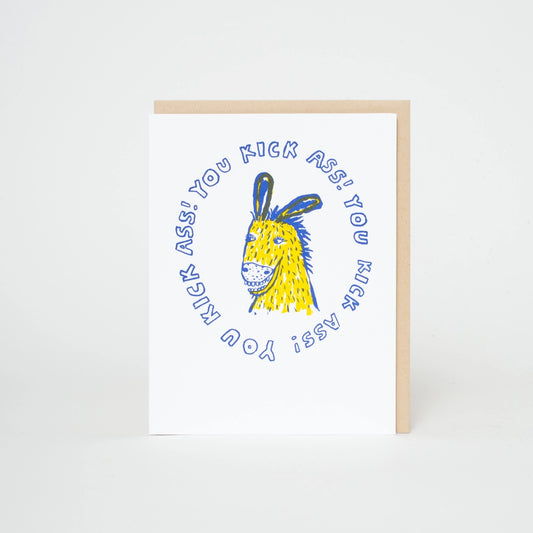 Kick Ass Donkey Card