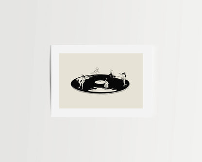 "Skate Session on Vinyl" 11x14 Print