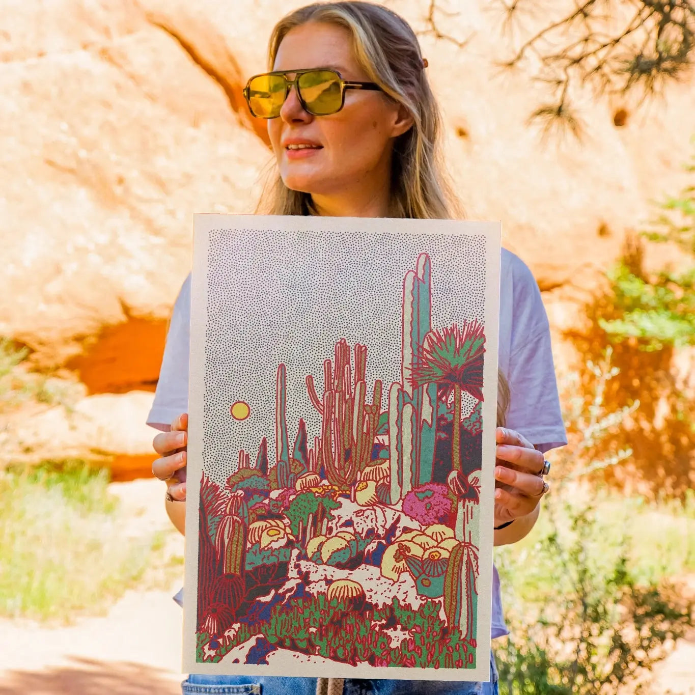 Cactus Planet #1 - 12x18