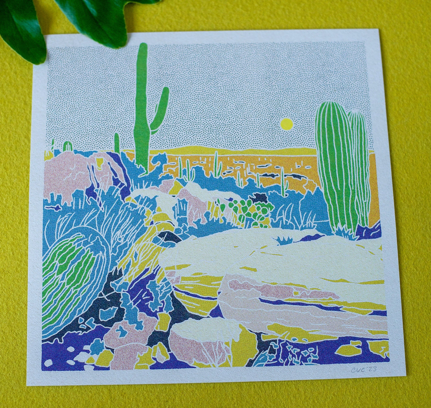 Pastel Desert Cacti