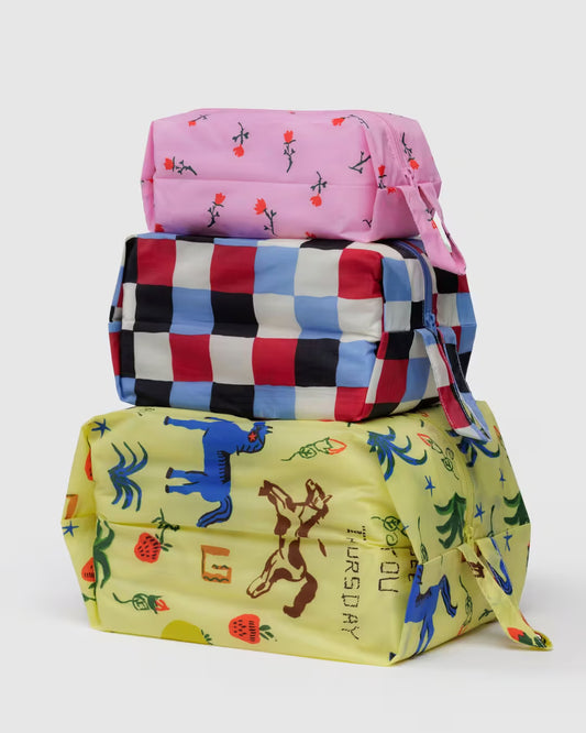 Baggu 3D Zip Set: Painted Prairie