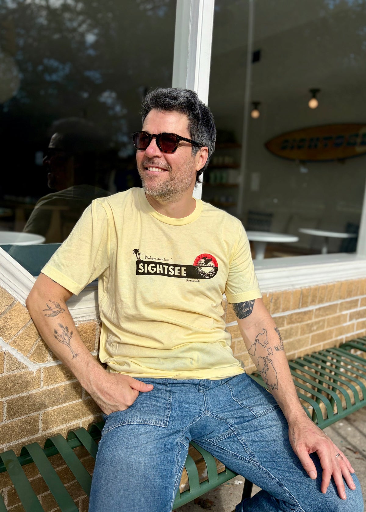 Wish You Were Here Tee - Butter