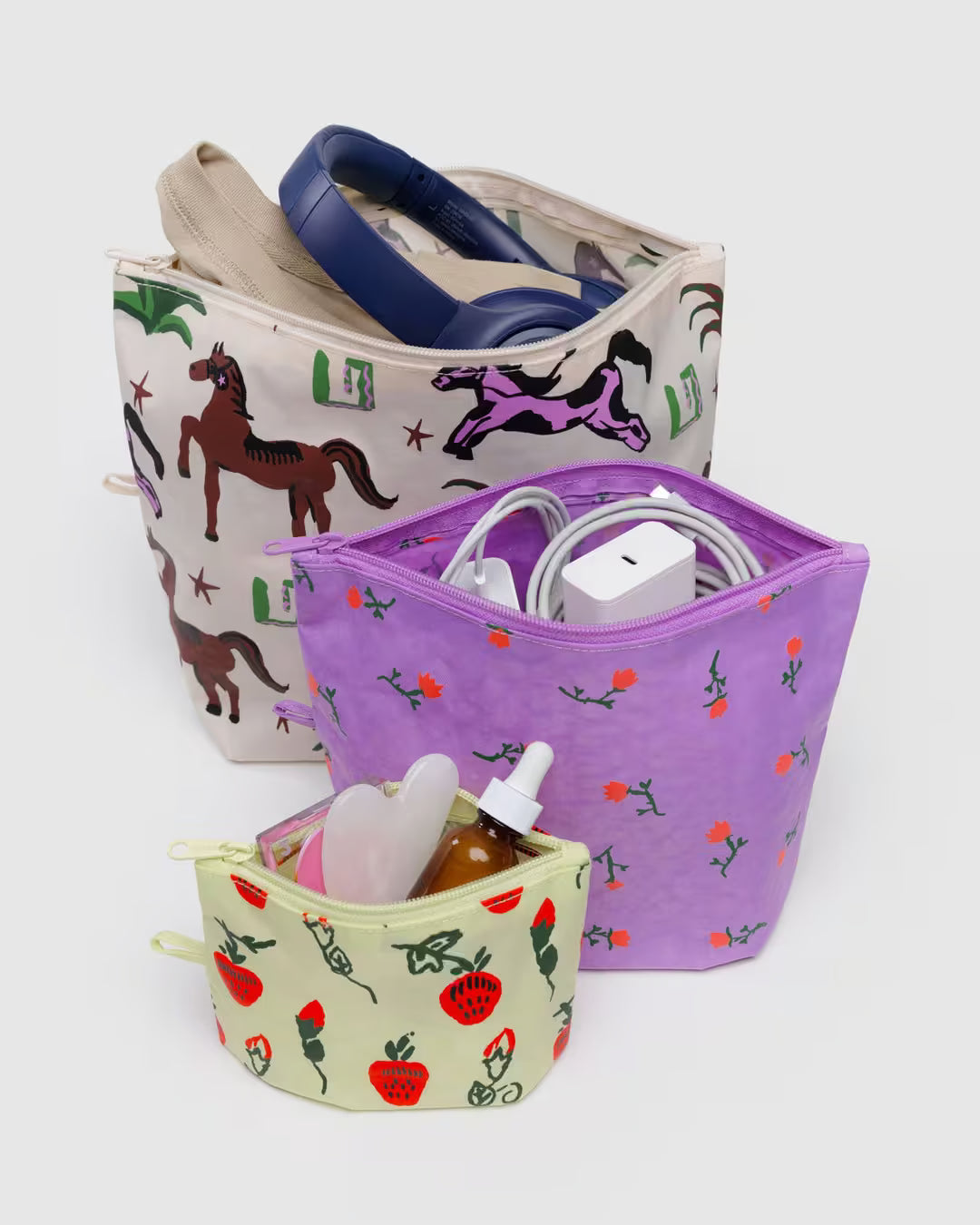 Baggu Go Pouch Set: Painted Prairie