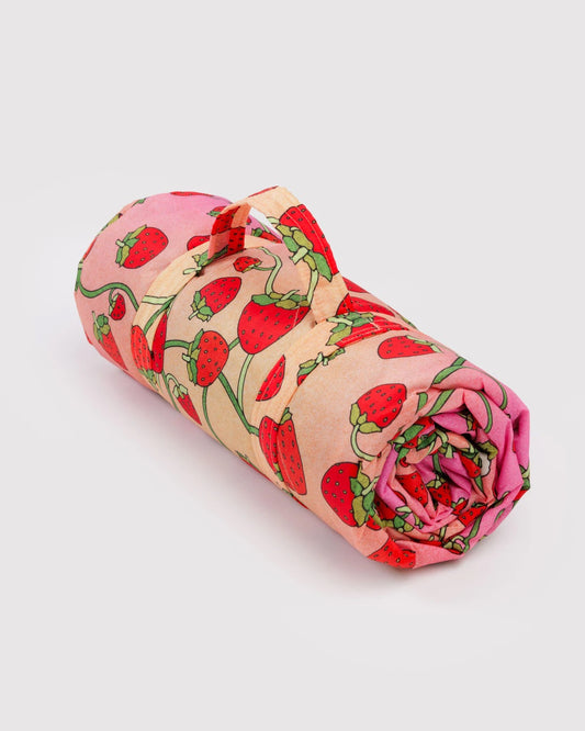 Puffy Picnic Blanket - Strawberry Blossom