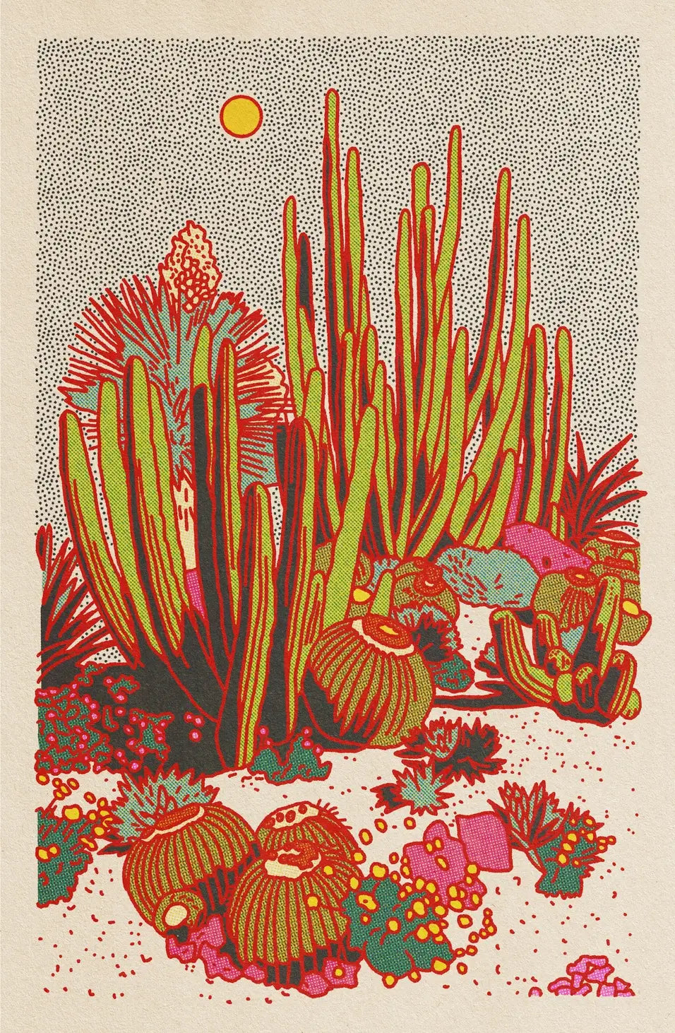 Cactus Planet #2 - 12x18