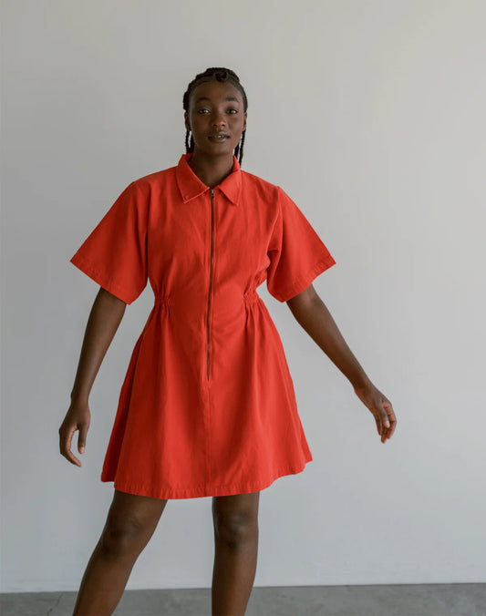 Noble Utility Dress - Paprika
