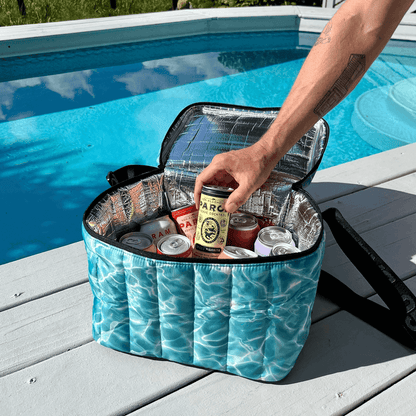 Puffy Cooler Bag - Pool