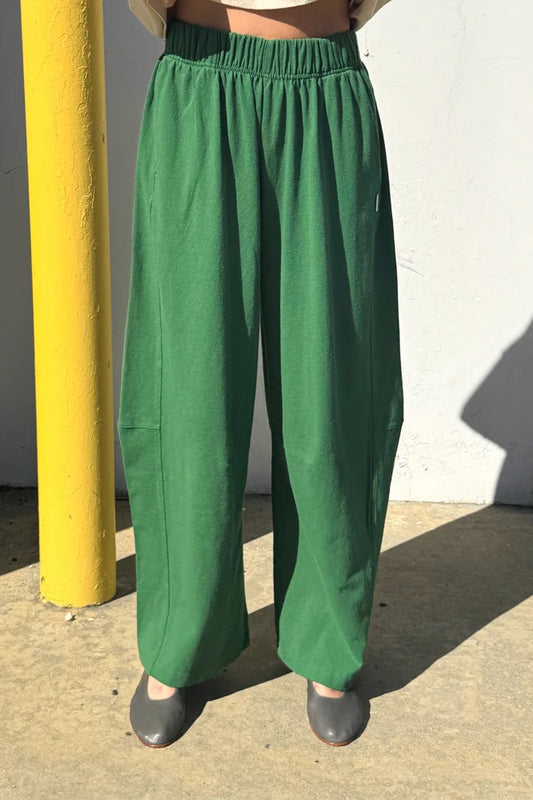 Wide Leg Bare Pant - Moss Green