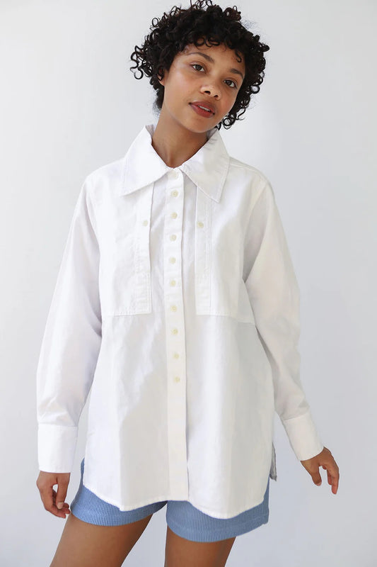 Noble Collared Shirt - Bone