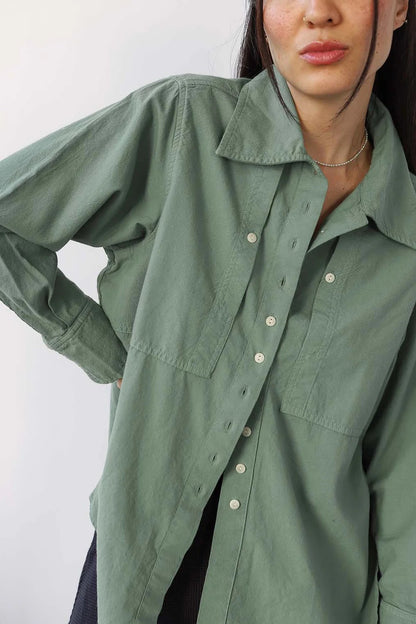 Noble Collared Shirt - Sea Glass