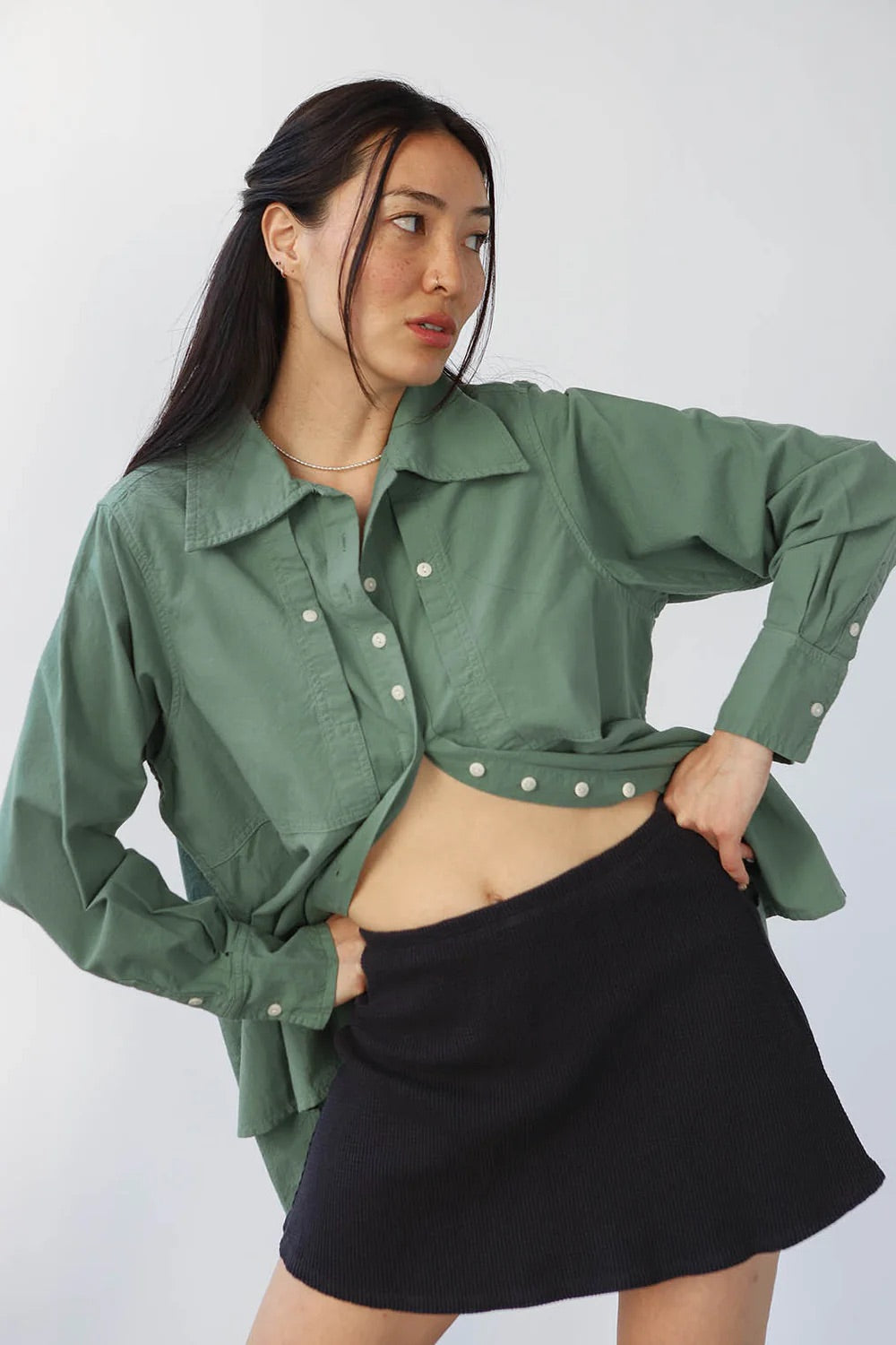 Waffle Skort - Ash