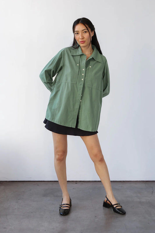 Noble Collared Shirt - Sea Glass