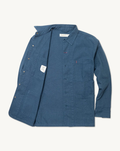 Cunningham Coat in Cotton Canvas | Banks Street Blue