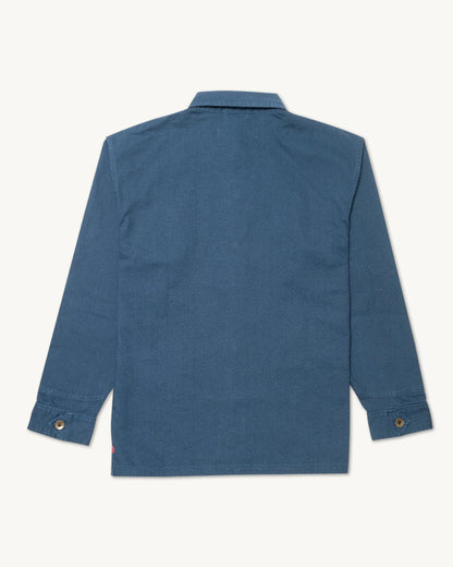 Cunningham Coat in Cotton Canvas | Banks Street Blue
