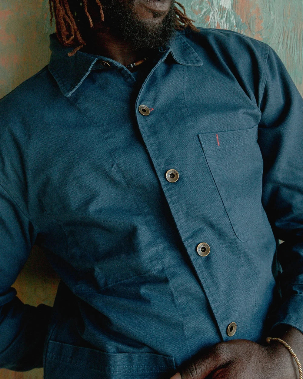 Cunningham Coat in Cotton Canvas | Banks Street Blue