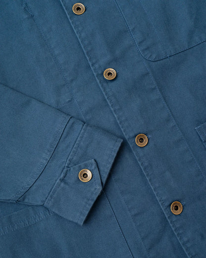 Cunningham Coat in Cotton Canvas | Banks Street Blue