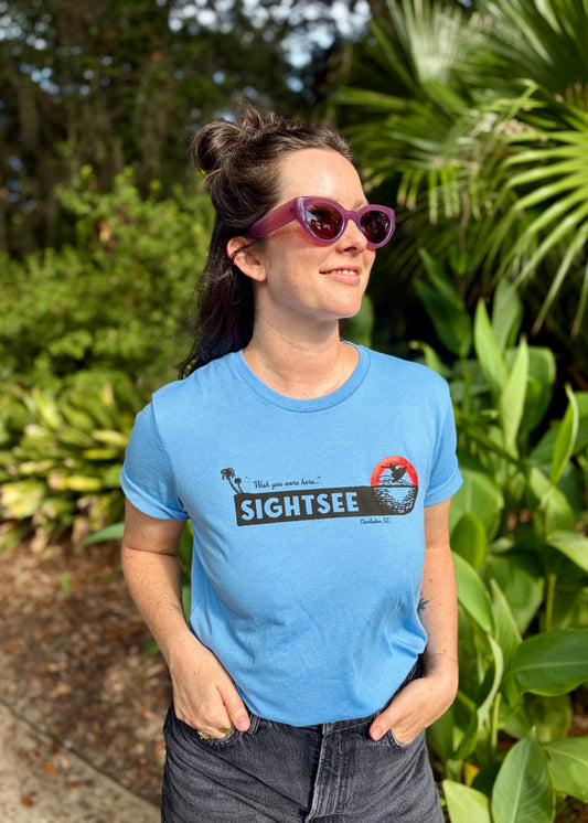 Wish You Were Here Tee - Blue