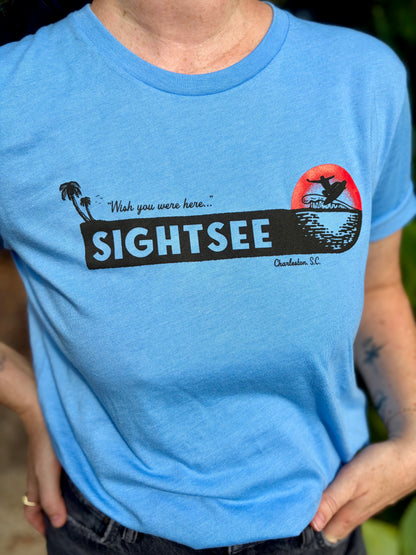 Wish You Were Here Tee - Blue