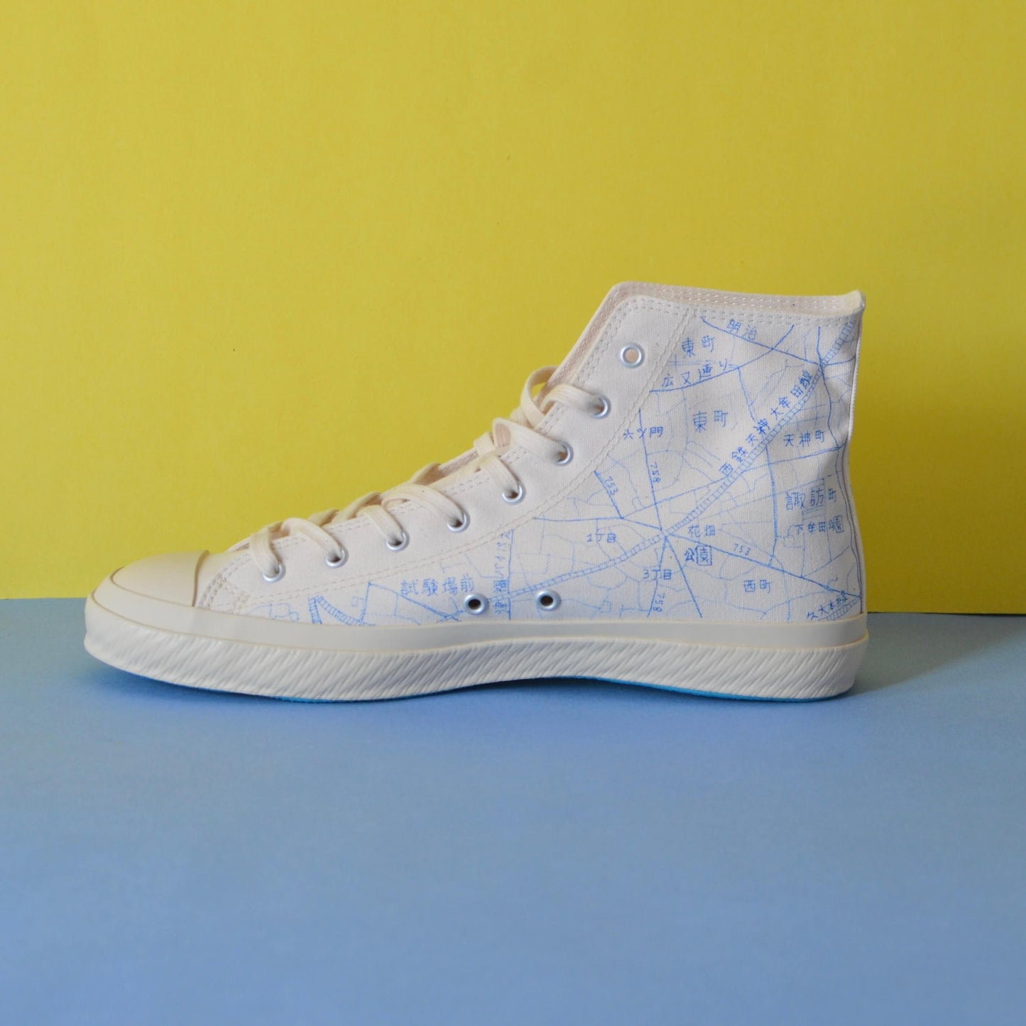 Shoes Like Pottery Hand-drawn Kurume Map