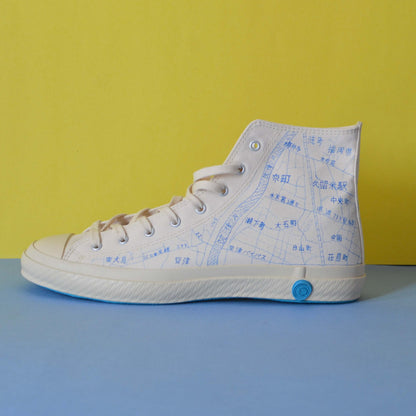 Shoes Like Pottery Hand-drawn Kurume Map