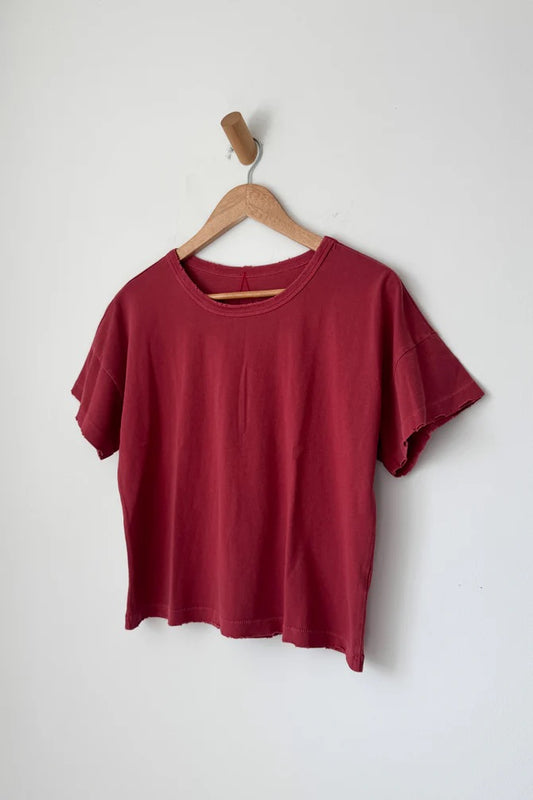 Vintage Fille Tee - Crayon Red