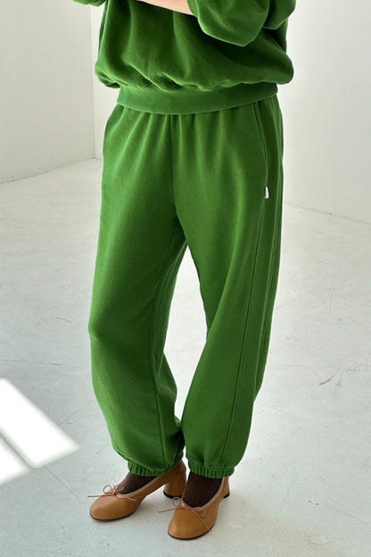 French Terry Balloon Pant - Avocado