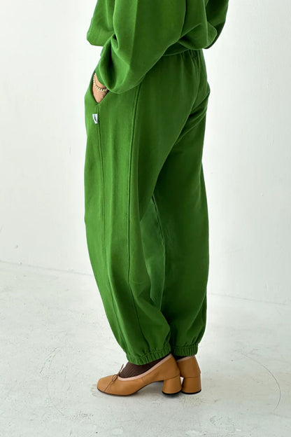 French Terry Balloon Pant - Avocado