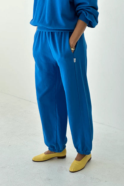 French Terry Balloon Pant - Lagoon