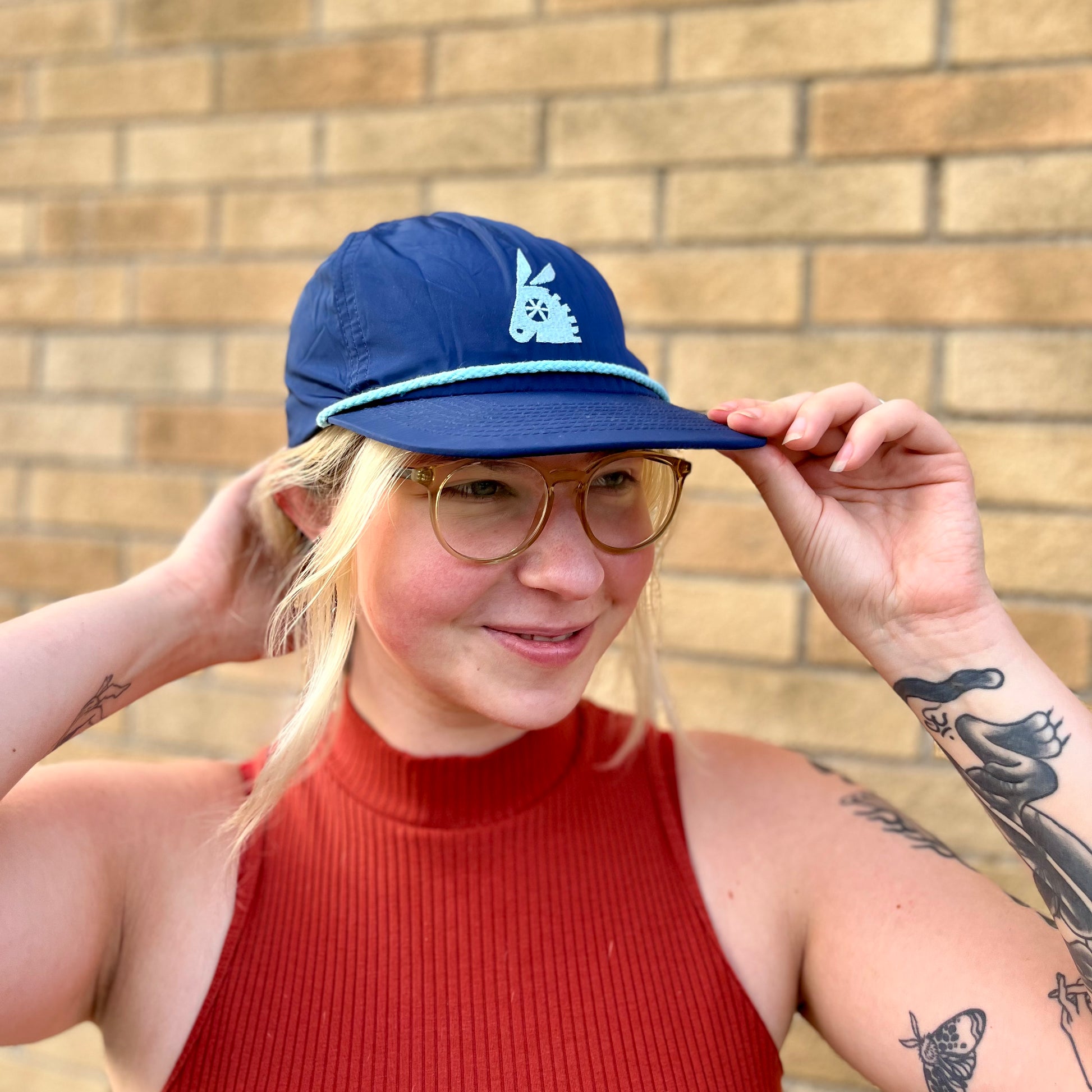 Coco Nylon Hat Navy Sightsee