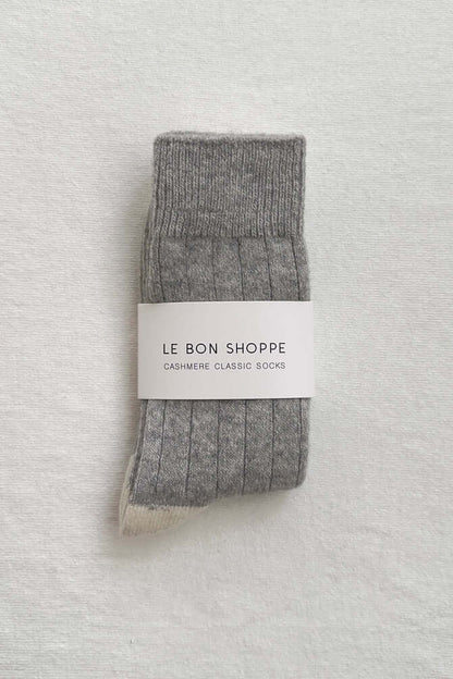 Classic Cashmere Socks - Grey Melange