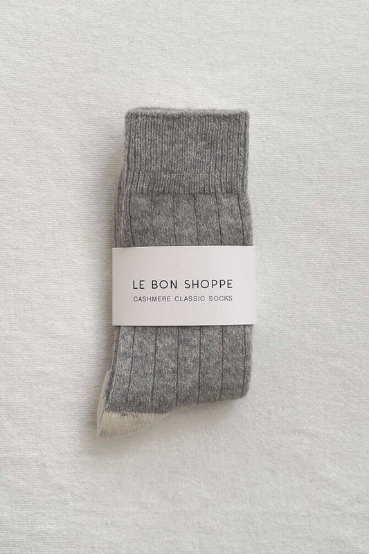 Classic Cashmere Socks - Grey Melange