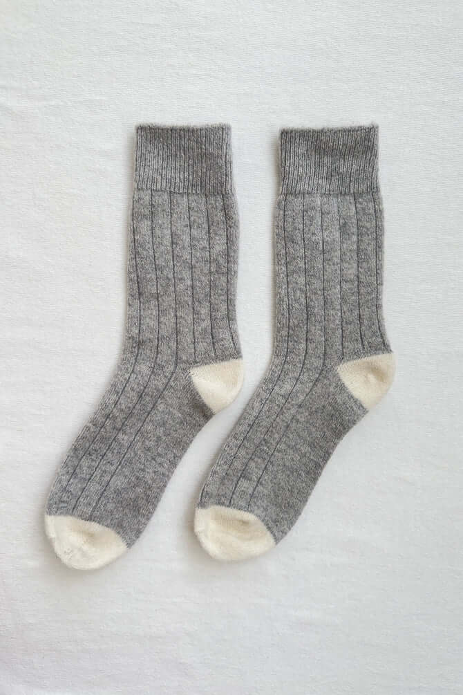 Classic Cashmere Socks - Grey Melange