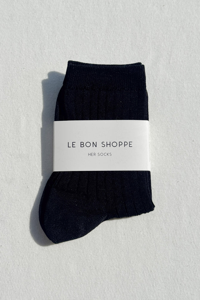 Her Socks (MC Cotton) - True Black