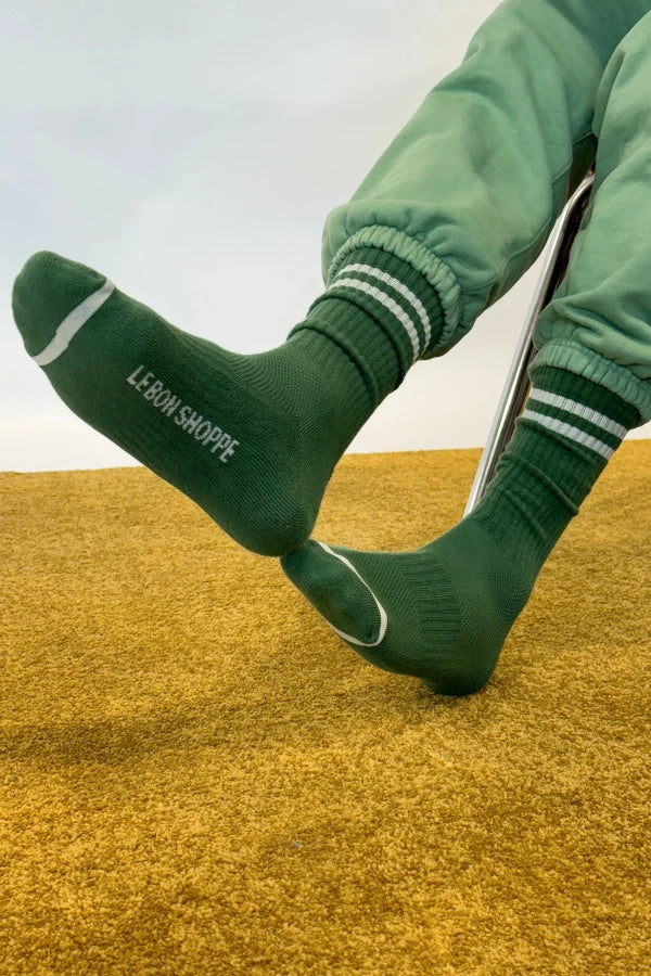 Boyfriend Socks - Moss