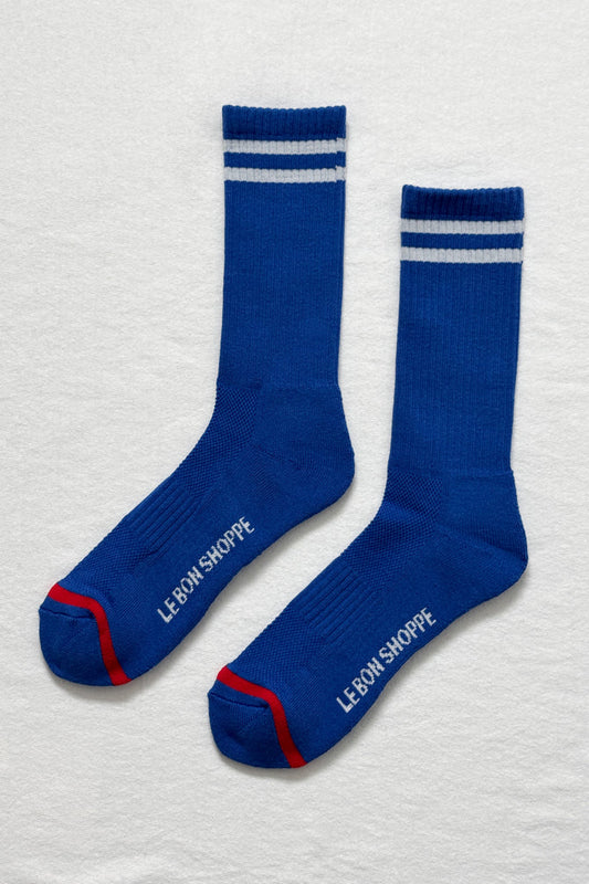 Boyfriend Socks - Cobalt