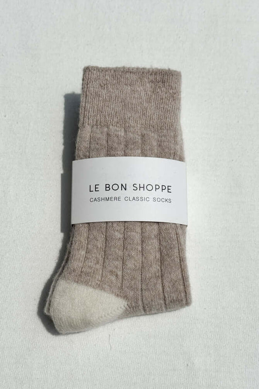 Classic Cashmere Socks - Fawn