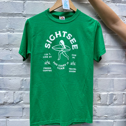 Upcycled Shirt: Kelly Green, S