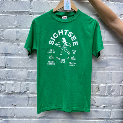Upcycled Shirt: Kelly Green, S
