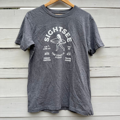 Upcycled Shirt: Heather Grey, M