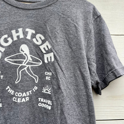 Upcycled Shirt: Heather Grey, M