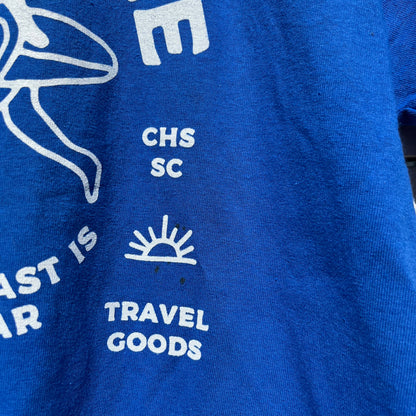 Upcycled Shirt: Blue, Small