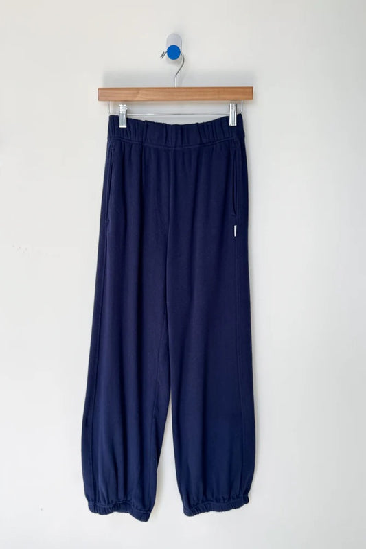 Pointelle Balloon Pant - Navy