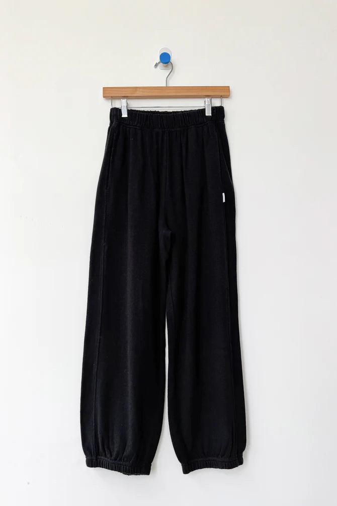 Pointelle Balloon Pant - Black