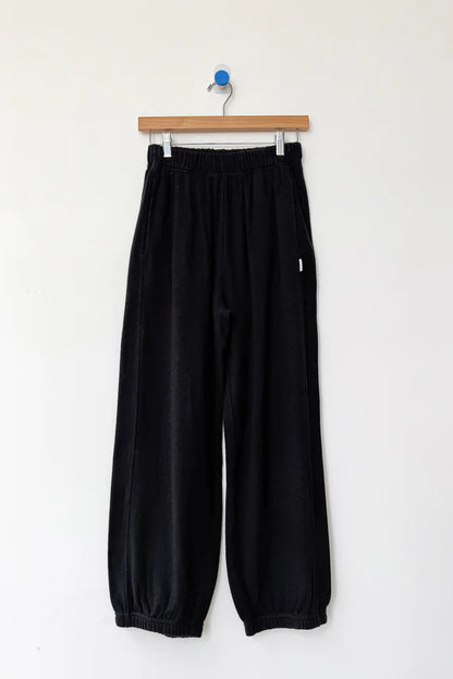 Pointelle Balloon Pant - Black