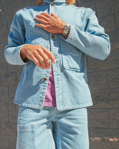 Shepherds Shirt in Sky Blue Denim