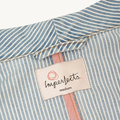 Shepherds Shirt in Indigo Hickory Stripe | Gold Thread Special | Vintage Wash