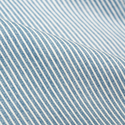 Shepherds Shirt in Indigo Hickory Stripe | Gold Thread Special | Vintage Wash